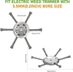 Cutter Lawn Mower Trimmer Head Steel Wire Grass Trimmer Head Weed Eater Brush