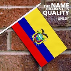 Anley Ecuador Mini Flag 12 Pack – Hand Held Small Miniature Ecuadorian Flags