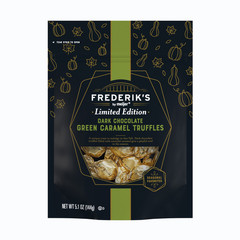 Frederik’s By Meijer Dark chocolate Green Caramel Truffle bb 7-10-26