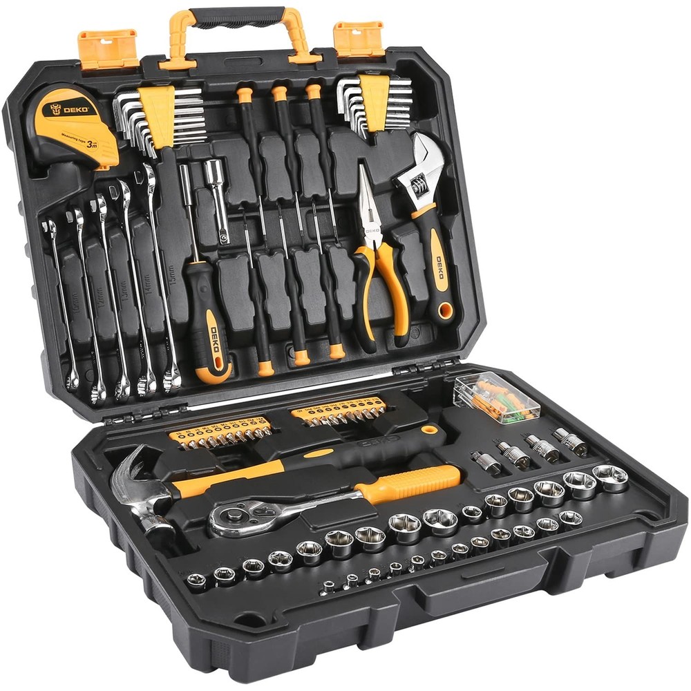 DEKOPRO 128 Piece Tool Set-General Household Hand Tool Kit, Auto Repair Tool …