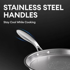 2025 New Titanium Hammered Pan Pro with no Lid, Titanium Pans for Cooking -Durab