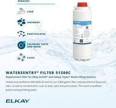Sealed 3x Elkay 51300C WaterSentry Plus Replacement Filter (Bottle Fillers) New
