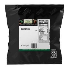 Frontier Co-op Baking Soda Powder, Kosher | 1 lb. Bulk 16 Ounce (Pack of 1)