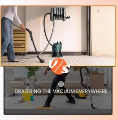 Giraffe Tools Wet Dry Vacuums Cleaner Hose Reel 30ft Extension Retractable Hose