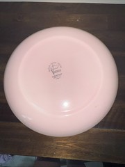 TAYLOR SMITH & TAYLOR DWARF PINE Pink 4 Pc Service Set Plates China Dishes VTG