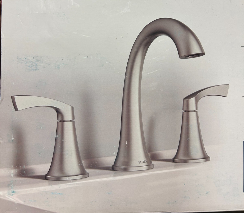 Moen Korek 84468SRN Spot Resist Brushed Nickel Widespread Bathroom Faucet