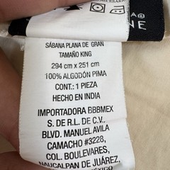 Read Description* Wamsutta Dream Zone Cream King Flat Sheet, Pima Cotton, 750tc