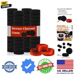 50PCS Incense Charcoal Briquettes Charcoal Tablets Incense Burner Charcoal