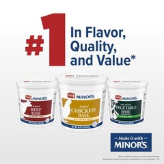 Minor’s Chicken Base and Stock, Great for Soup Broth, 16 Ounce (Pack of 1)