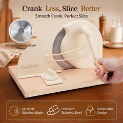 Sourdough Bread Slicer for Homemade Bread, Manual Hand Crank Bread Cutter