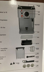 Cuisinart Manual Espresso Maker, 1.66 Quart, EM-100NP1 Stainless Steel