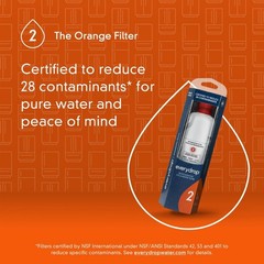 [4 Pieces]Water filter 2 replacement EDR2 -NEW SEALED
