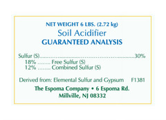 Organic Soil Acidifier, 6 Lb Bag – Lowers Soil Ph for Hydrangeas, Blueberries, A