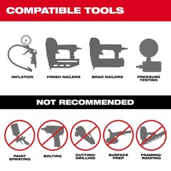 Milwaukee M18 Fuel Air Compressor 2 Gallon Certified Refurbished Bare Tool
