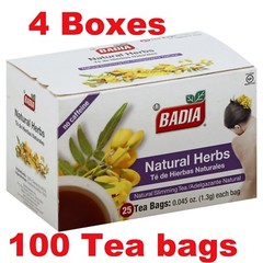 Badia-Natural Herbs Slimming/Slim Tea Lose Weight Detox(4 Packs ) 100 tea bags