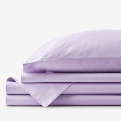 Classic Cool Organic Cotton Percale Solid Bed Sheet Set