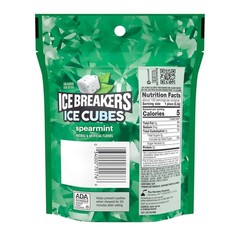 8.11 oz Ice Cubes Spearmint Chewing Gum – 100 Sugar-Free Cubes for Fresh Breath
