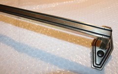 1920’s Antique Towel Bar Solid Nickel Silver / White Brass 3 lb 9 oz 27 5/8 Inch