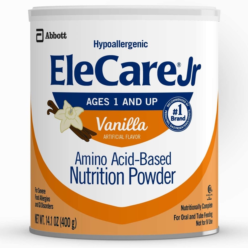 New Elecare Junior Jr Vanilla Hypoallergenic Formula 6 cans 14.1 oz Sept 2026
