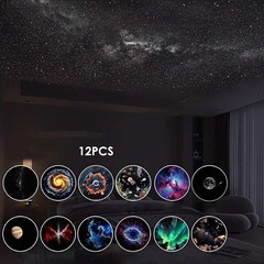 Starry Sky Aurora Galaxy Projector Night Light HD 360° Rotating LED Mood Lamp