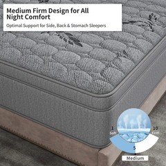 12″14″ Gel Memory Foam Hybrid Spring Mattress in a Box Twin Full Queen King Size