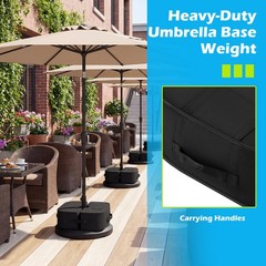 18.5″ Umbrella Base Weight, 90 LBS Sand-fillable Bags with Weatherproof Fabric