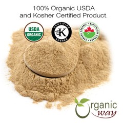 Organic Way Premium Quality Ashwagandha Root Powder (Withania somnifera)