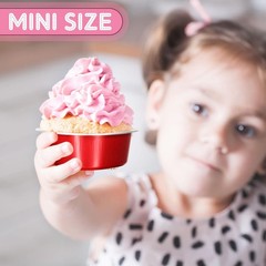 40 Sets 1.86 oz Mini Heart Shaped Cake Pans with Lids Aluminum Foil pan 55 ml