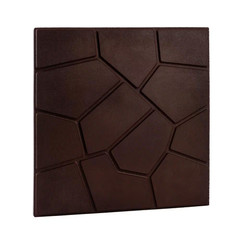 15.5 In. X 15.5 In. Square Brown Cobblestone/Brick Dual-Sided 100% Recycled Rubb
