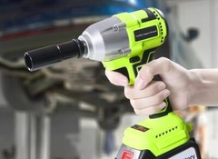 Impact Wrench Gun BRUSHLESS Cordless 20V Li-Ion 1/2” Driver 2200RPM 2 BATTERIES