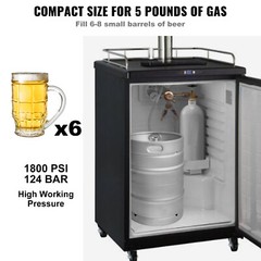 5 lbs Aluminum CO2 Cylinder with CGA320 Valve for Homebrew Draft Beer Aquarium