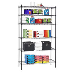 BestOffice 4 Shelf Wire Shelving Unit Garage NSF Wire Shelf Metal Storage Rack