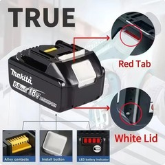 2 x Makita BL1860B-2 18V LXT Lithium-Ion 6.0 Ah Battery – New – USA SHIP