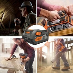 1~6PACK For Ridgid R840087 8Ah Lithium Battery Rigid 18 Volt R840085 Power Tools