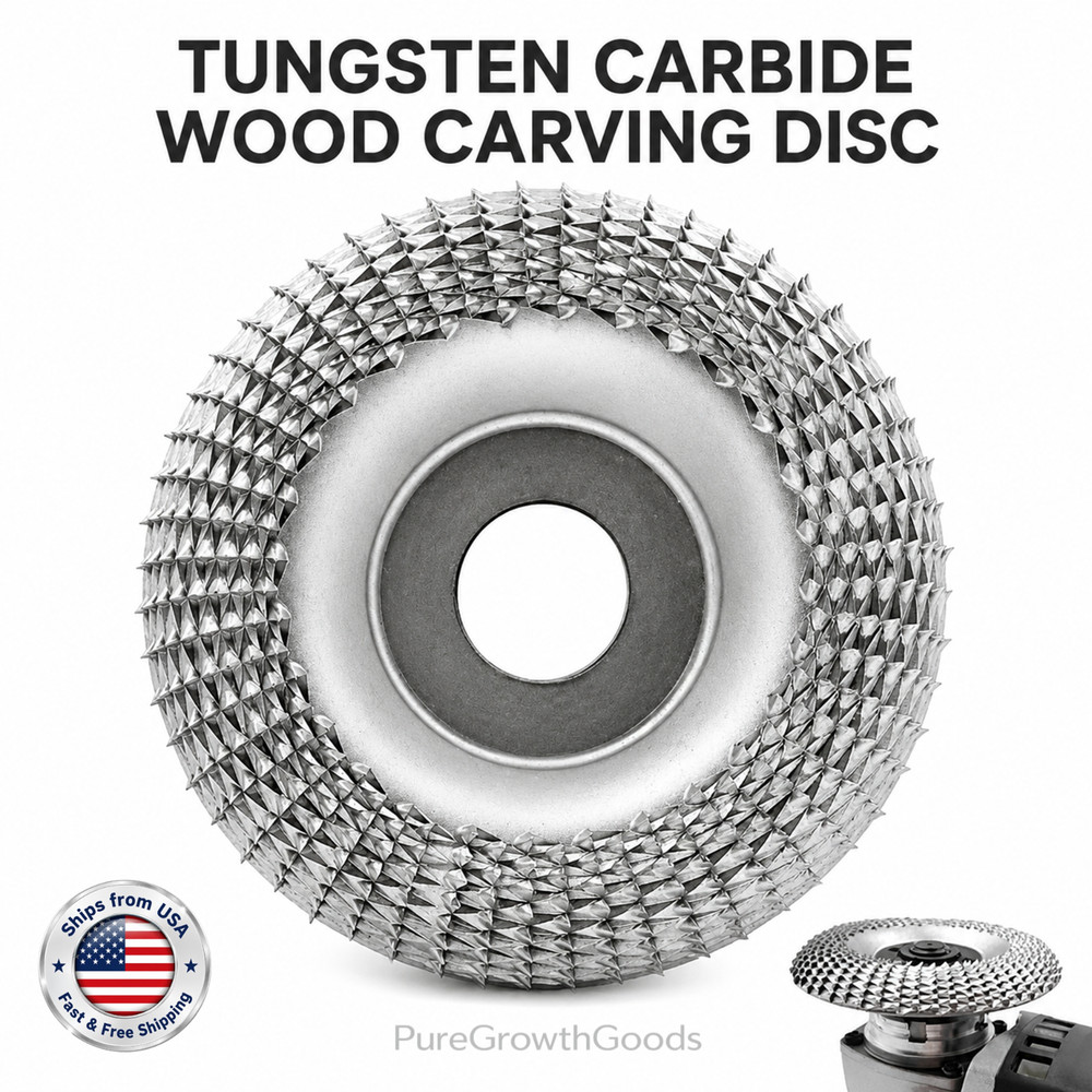 Wood Carving Disc Grinder Shaping Wheel 5/8″ Bore Tungsten Carbide Grinding