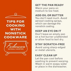 Easy Clean 8 Inch Nonstick Frying Pan / Skillet, Dishwasher Safe, Champagne