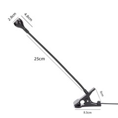 LED Lamp Laptop Computer Clip On Bed Desk Table USB Reading Light Flexible
