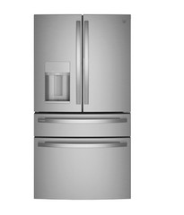 GE Profile PVD28BYNFS 36″ Stainless 4-Door French Door Refrigerator NOB