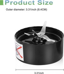 2-Pack Cross Blade With Gasket For Magic Bullet Blender MB-1001 Replacement Part
