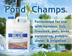 Blue Lake and Pond Dye (4 Gallon Royal – 4 Value Pack,