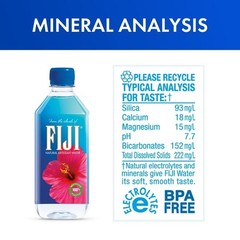 (2 pack) FIJI Natural Artesian Water, 16.9 fl. oz. (Pack of 6 Bottles)