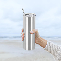 16 Pack Insulated Stainless Steel Tumblers 20oz with Lid & Straw – DIY Gift