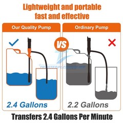 Battery Powered Electric Fuel Transfer Pump Portable Gas Oil Liquid Pump