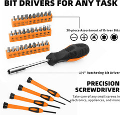 58-Piece Tool Kit Basic Home Repair Tool Set, General Household Hand Tool Kit,Sm