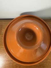 Tunisian Clay Tagine with Base Plate Authentic North African Cooking Pot Tajine