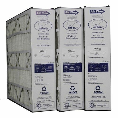 Trion Air Bear 266649-105 (3-Pack) – 16″ x 25″ x 5″ Pleated Air Filter, MERV 13