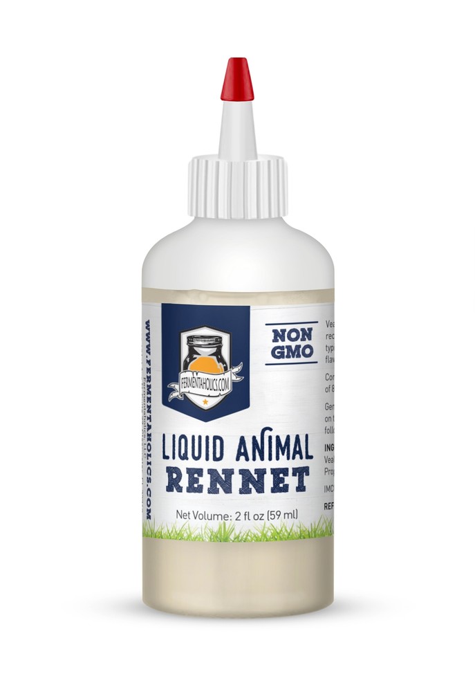 Fermentaholics Liquid Animal Rennet for Cheese Making Milk Coagulant – 2 oz