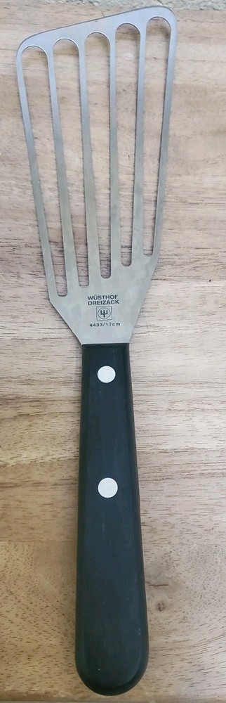 Wusthof Dreizack 4433/17cm Spatula Stainless Steel Turner Germany EUC