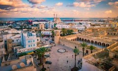 SOUSSE TUNISIA SKYLINE GLOSSY POSTER PICTURE PHOTO PRINT gulf of hammamet 3788