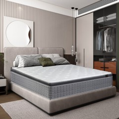 12″/14″ Twin Full Queen King Size Mattress Hybrid Foam Pocket Coils Bed In a Box